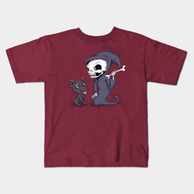 Evil Fetch Kids T-Shirt by LVBart